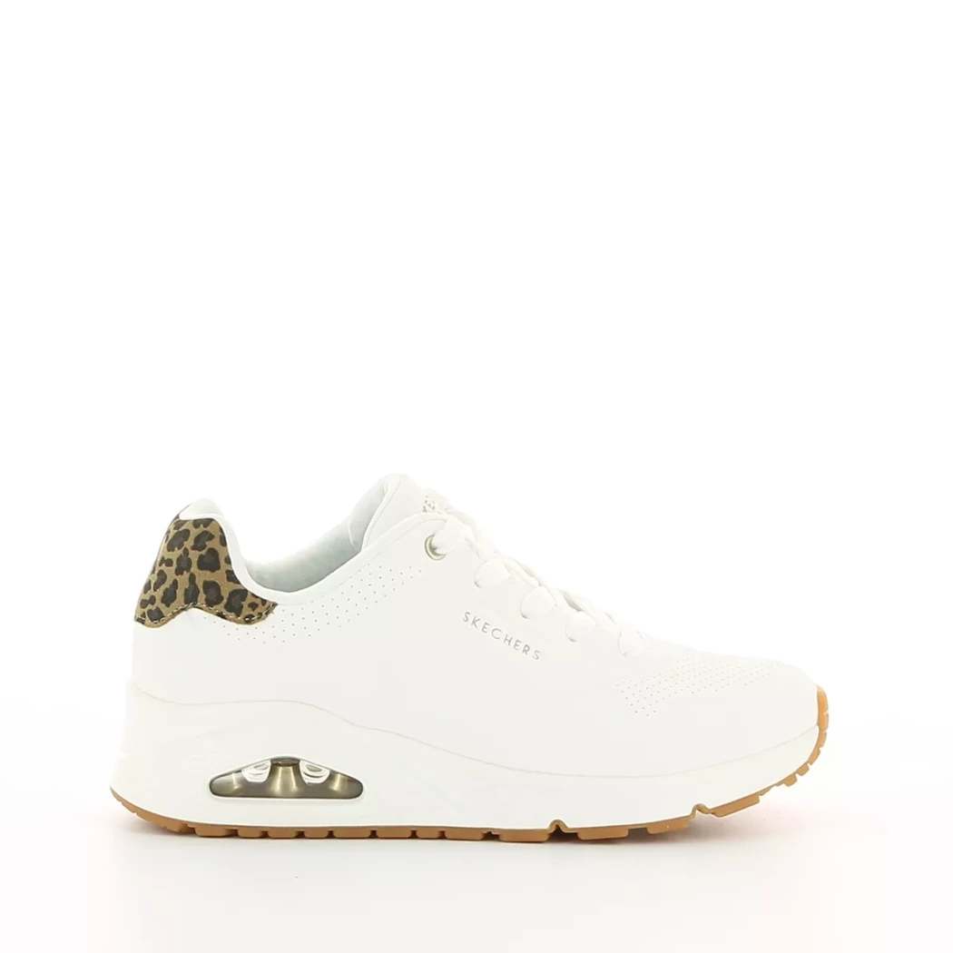 Image (2) de la chaussures Skechers - Baskets Blanc en Cuir synthétique