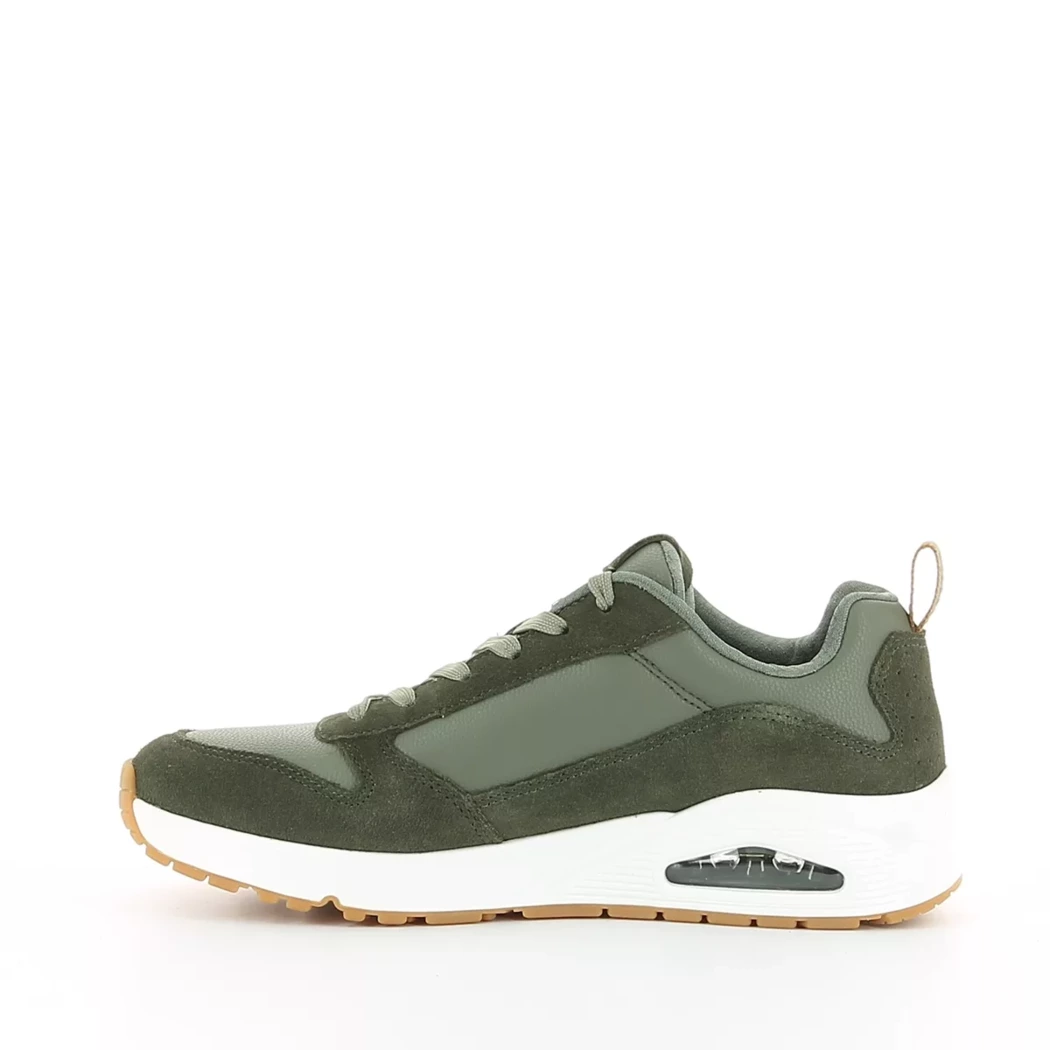 Image (4) de la chaussures Skechers - Baskets Vert en Cuir nubuck
