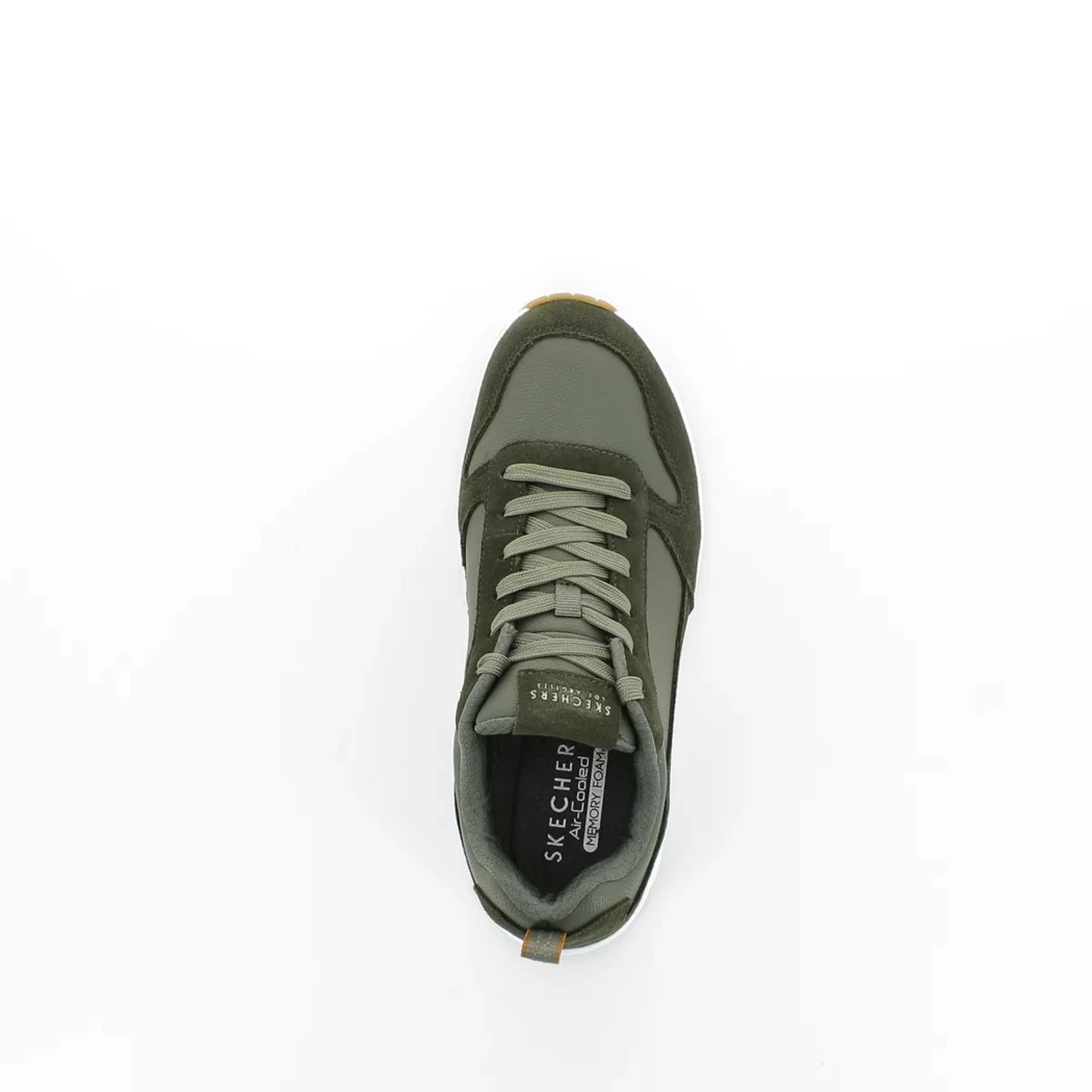 Image (6) de la chaussures Skechers - Baskets Vert en Cuir nubuck