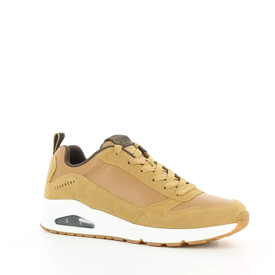 Image (1) de la chaussures Skechers - Baskets Cuir naturel / Cognac en Cuir nubuck