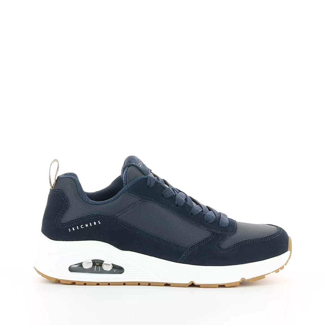 Image (2) de la chaussures Skechers - Baskets Bleu en Cuir nubuck
