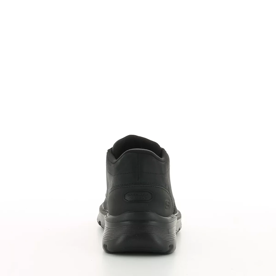 Image (3) de la chaussures Skechers - Bottines Noir en Cuir synthétique