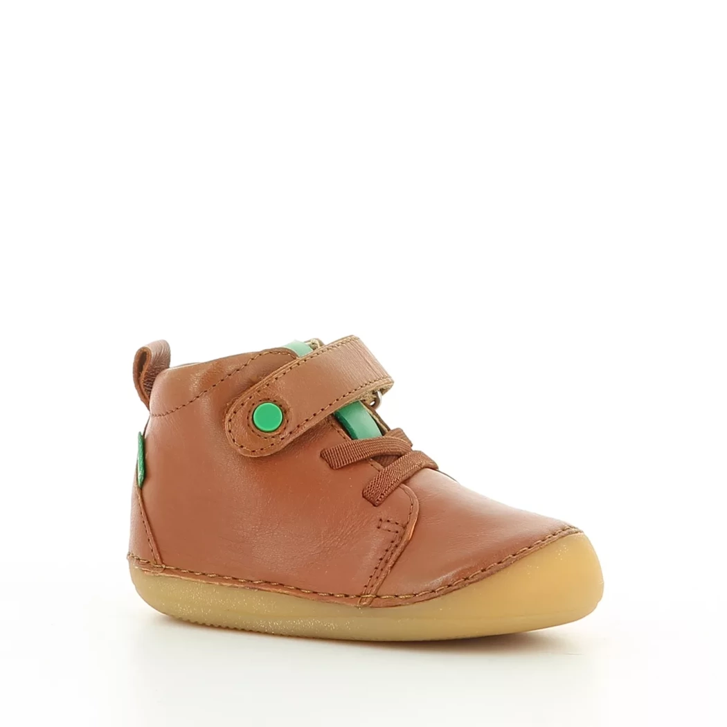 Image (1) de la chaussures Kickers - Bottines Cuir naturel / Cognac en Cuir