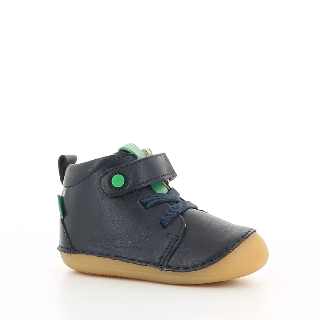 Image (1) de la chaussures Kickers - Bottines Bleu en Cuir