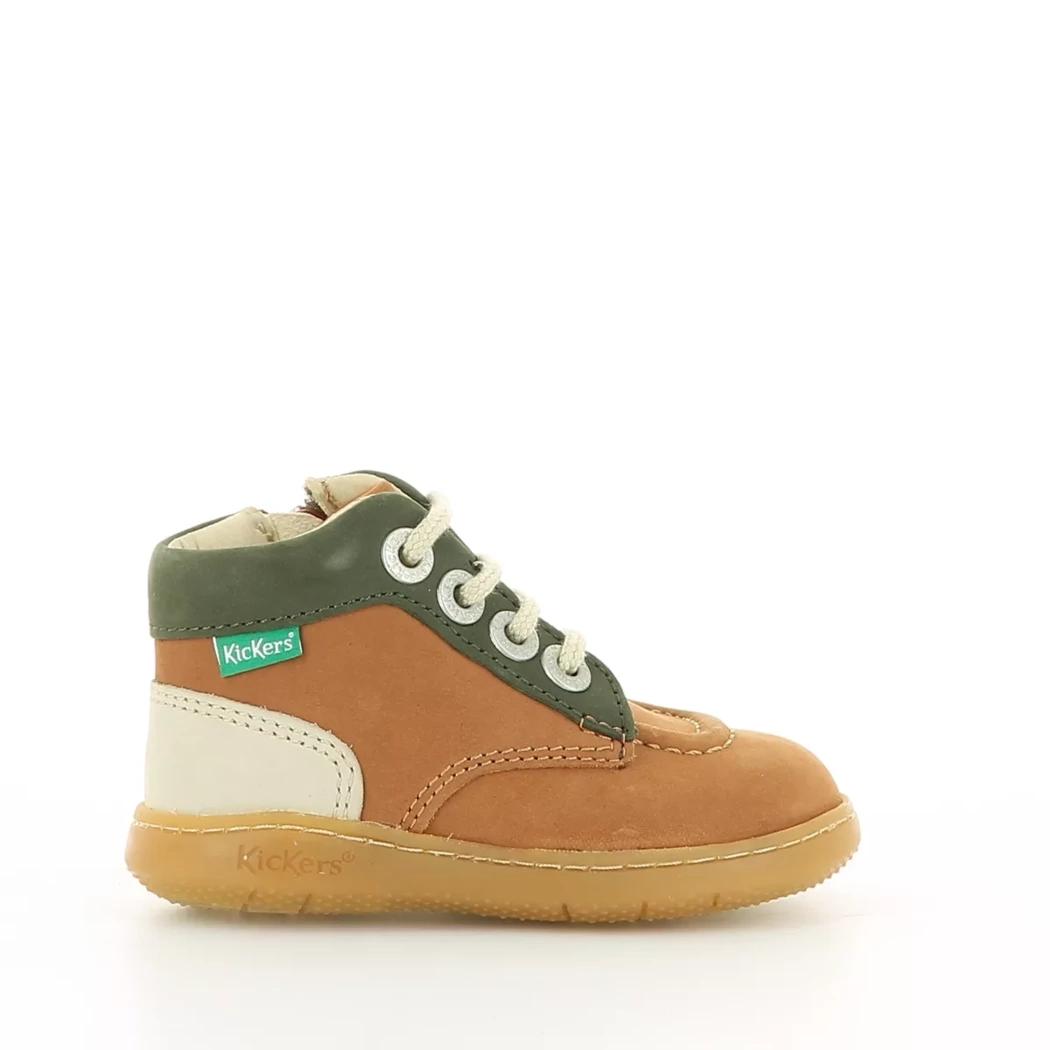 Image (2) de la chaussures Kickers - Bottines Cuir naturel / Cognac en Cuir nubuck