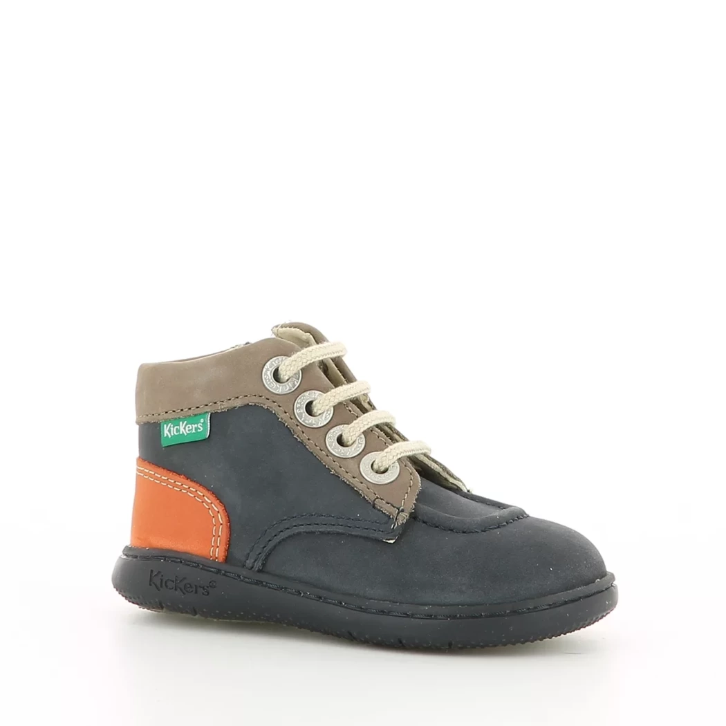 Image (1) de la chaussures Kickers - Bottines Bleu en Cuir nubuck Image (1) de la chaussures Kickers - Bottines Bleu en Cuir nubuck