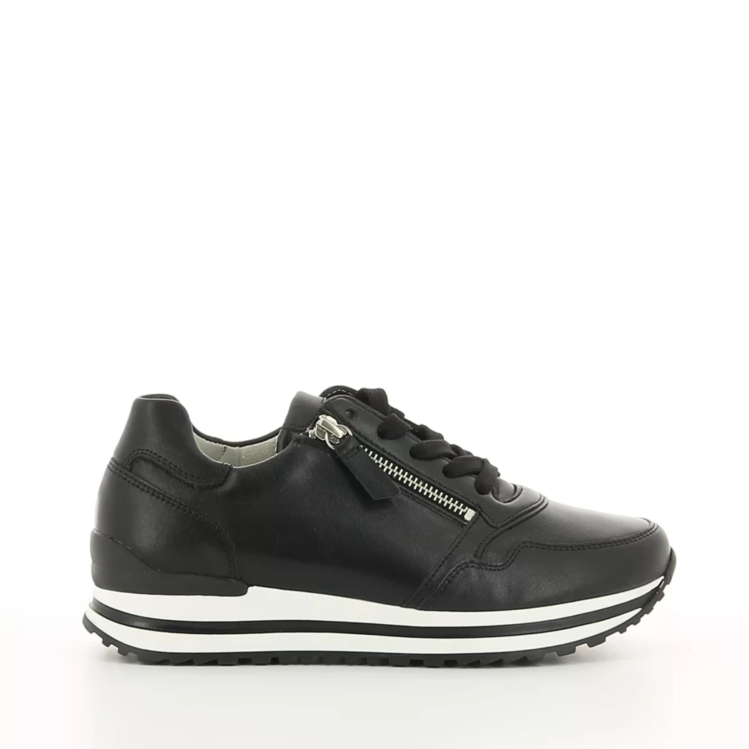 Image (2) de la chaussures Gabor - Baskets Noir en Cuir