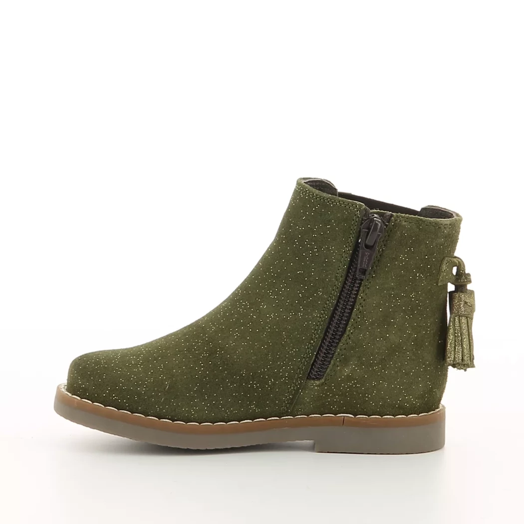 Image (4) de la chaussures Les Fees de Bengale - Boots Vert en Cuir synthétique