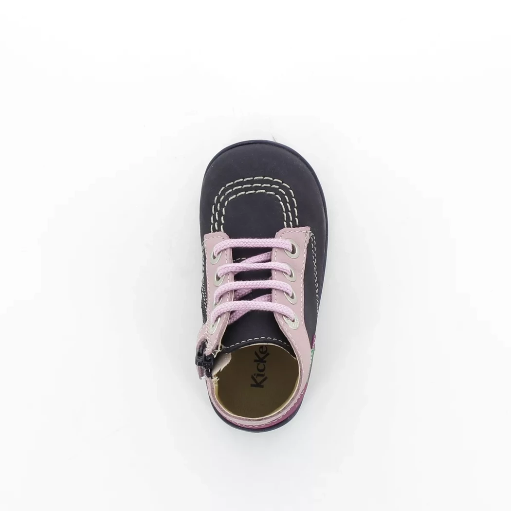 Image (6) de la chaussures Kickers - Bottines Bleu en Cuir nubuck