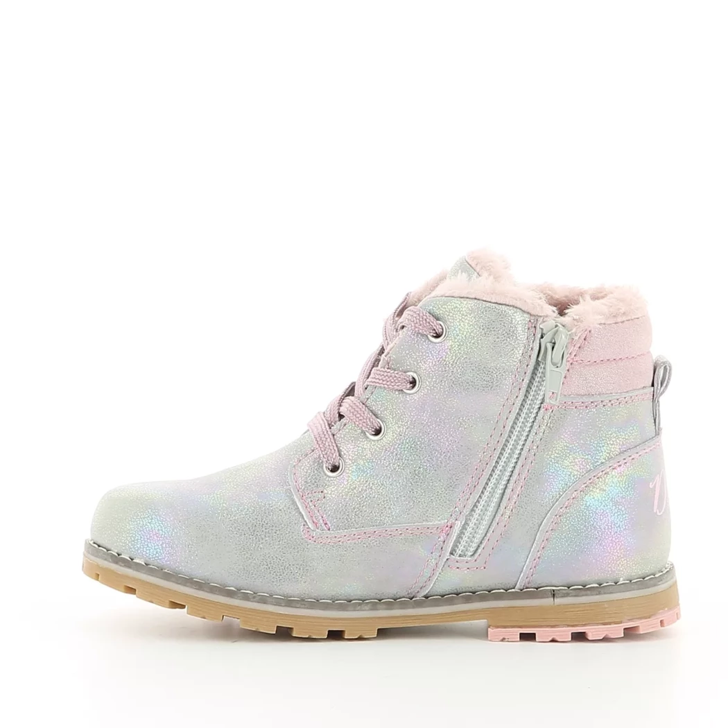 Image (4) de la chaussures Divina - Bottines Argent en Cuir synthétique
