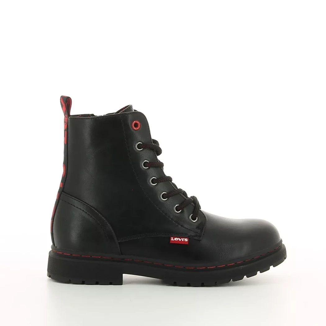 Image (2) de la chaussures Levi's - Bottines Noir en Cuir synthétique