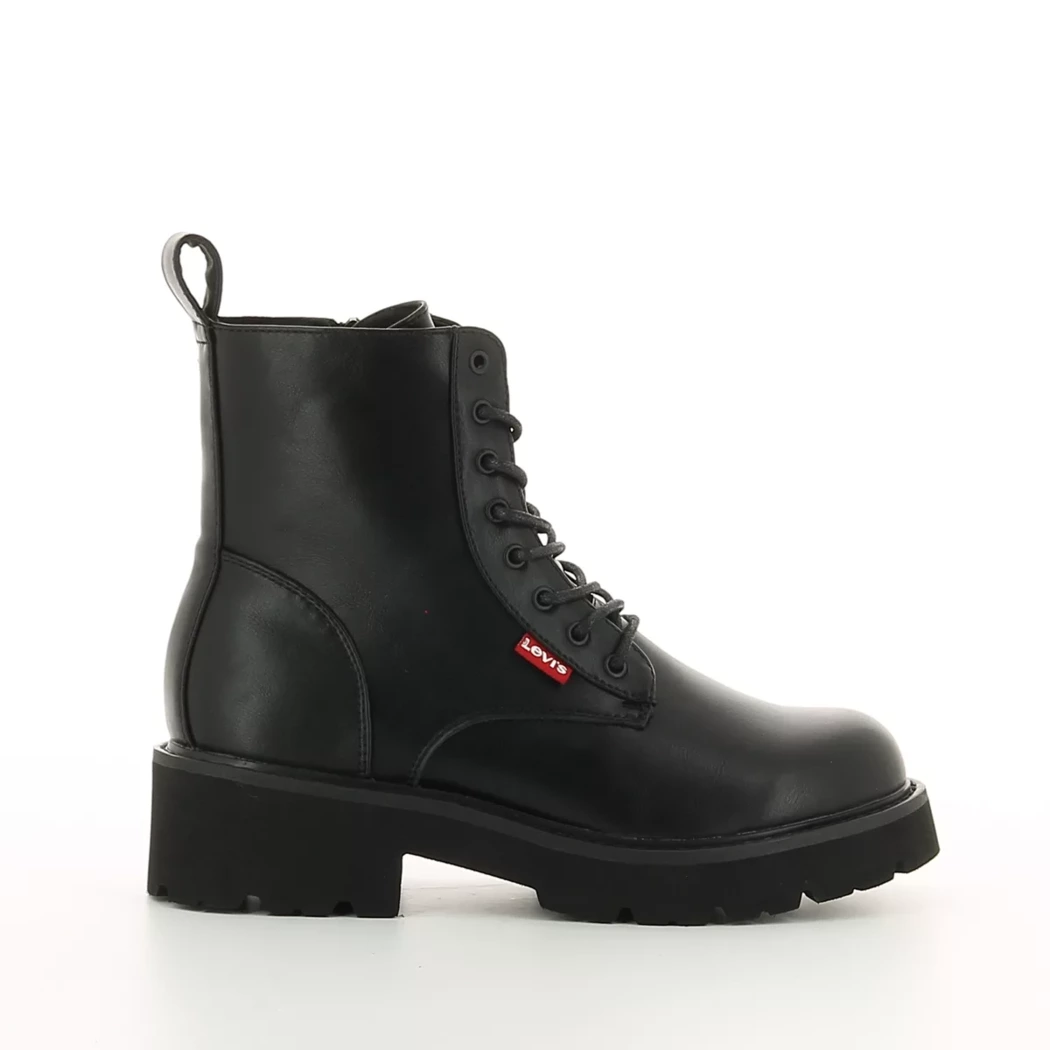 Image (2) de la chaussures Levi's - Bottines Noir en Cuir synthétique