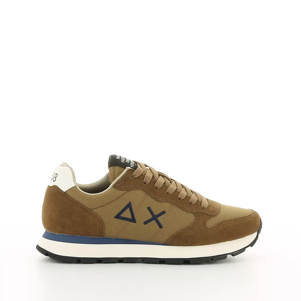 Image (2) de la chaussures Sun68 - Baskets Cuir naturel / Cognac en Cuir nubuck
