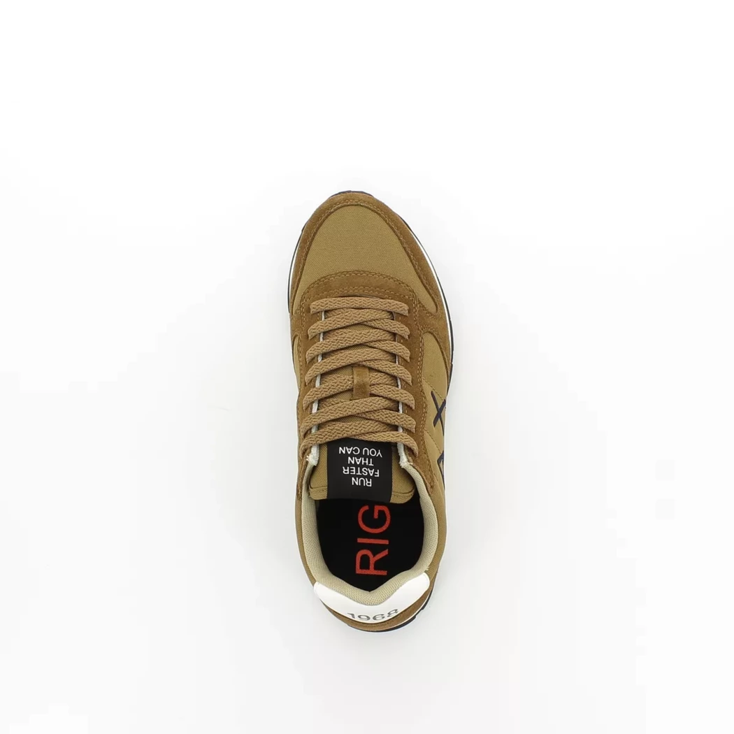 Image (6) de la chaussures Sun68 - Baskets Cuir naturel / Cognac en Cuir nubuck
