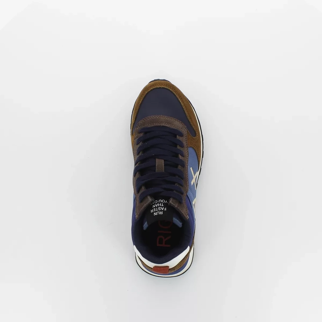 Image (6) de la chaussures Sun68 - Baskets Cuir naturel / Cognac en Cuir nubuck