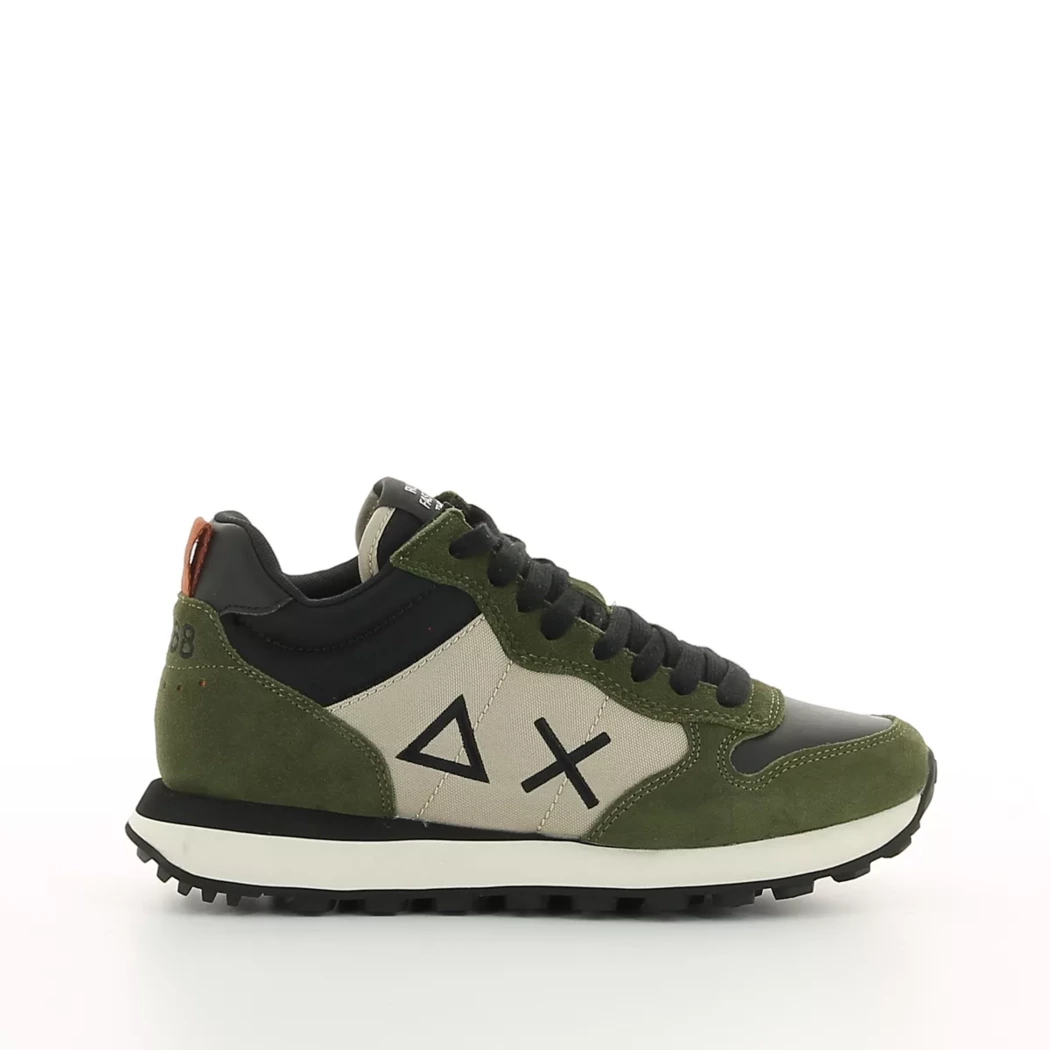 Image (2) de la chaussures Sun68 - Baskets Vert en Cuir nubuck