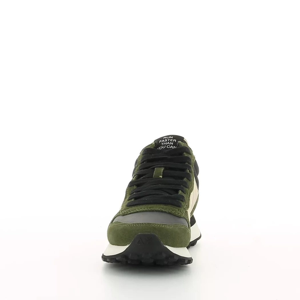 Image (5) de la chaussures Sun68 - Baskets Vert en Cuir nubuck