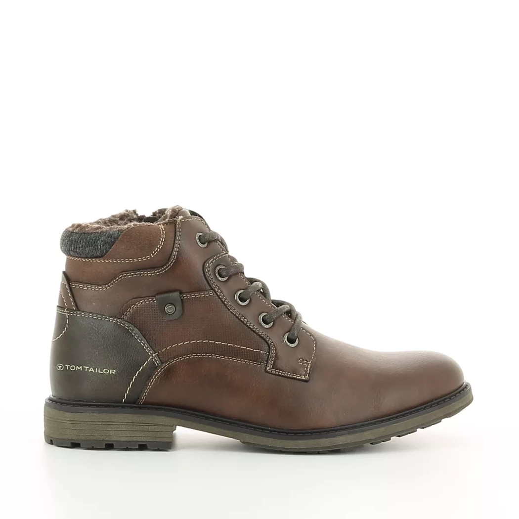 Image (2) de la chaussures Tom Tailor - Bottines Marron en Cuir synthétique