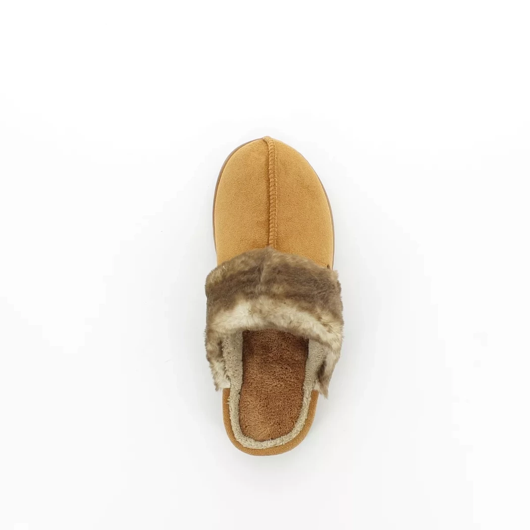 Image (6) de la chaussures Isotoner - Pantoufles et Chaussons Cuir naturel / Cognac en Textile