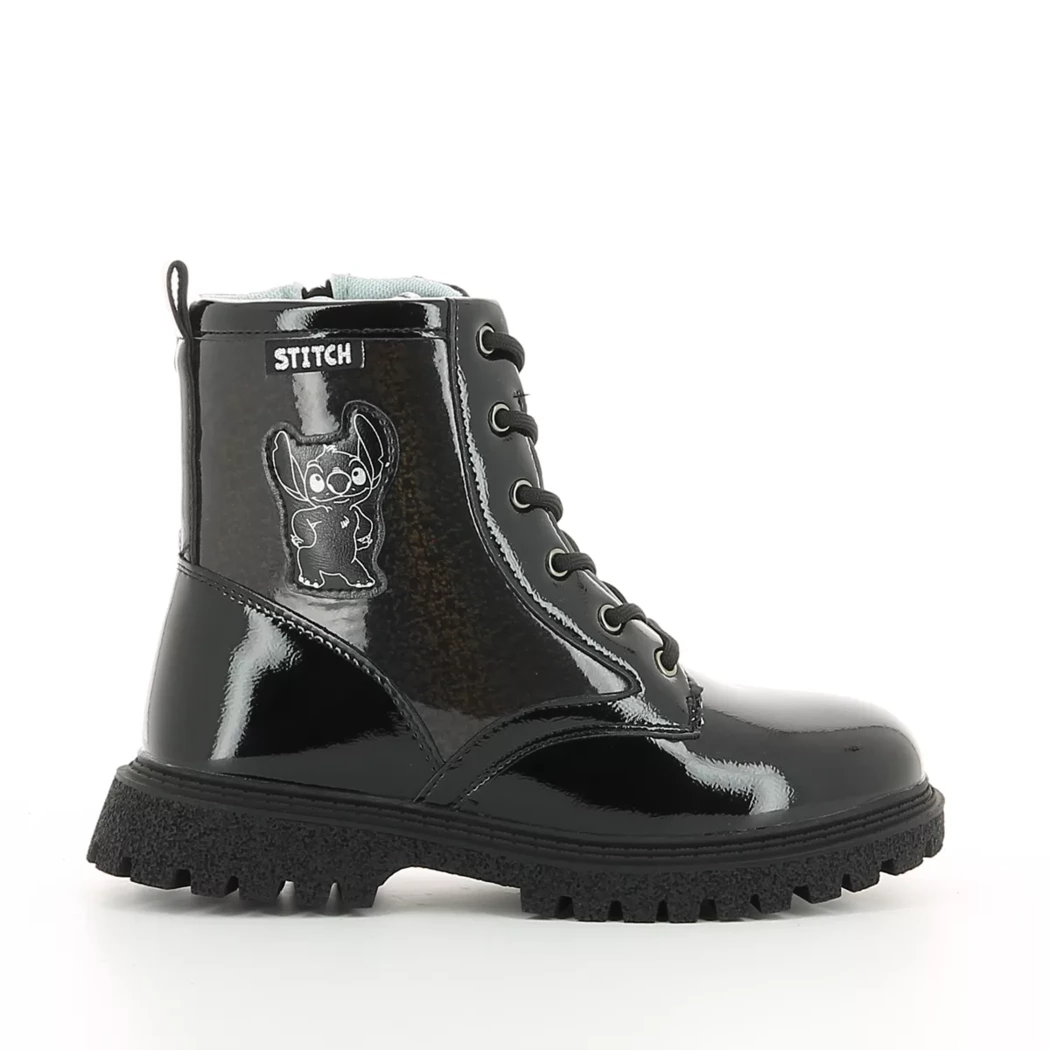 Image (2) de la chaussures Stitch - Bottines Noir en Cuir synthétique