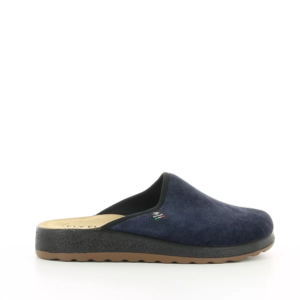 Image (2) de la chaussures Fly Flot - Pantoufles et Chaussons Bleu en Cuir nubuck