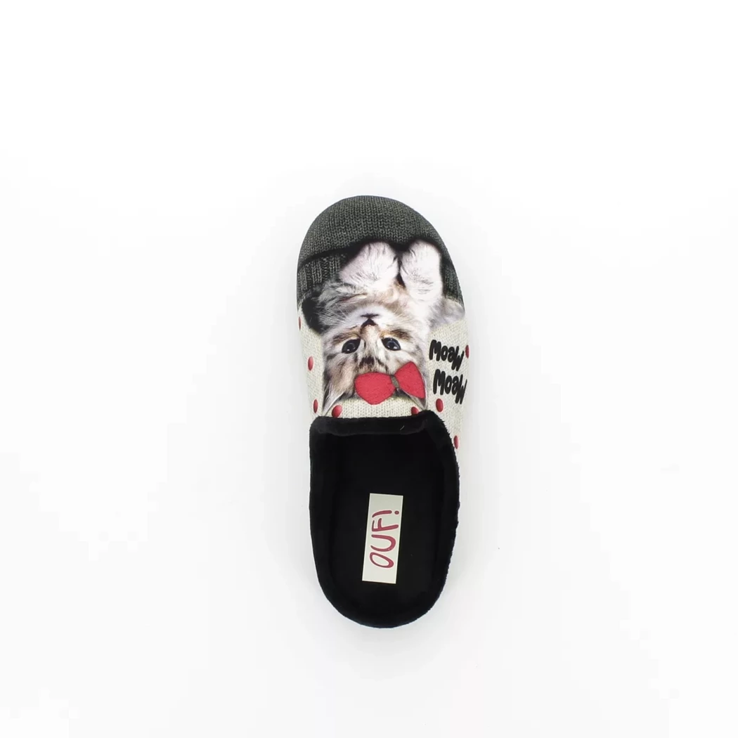 Image (6) de la chaussures OUF!... - Pantoufles et Chaussons Gris en Textile