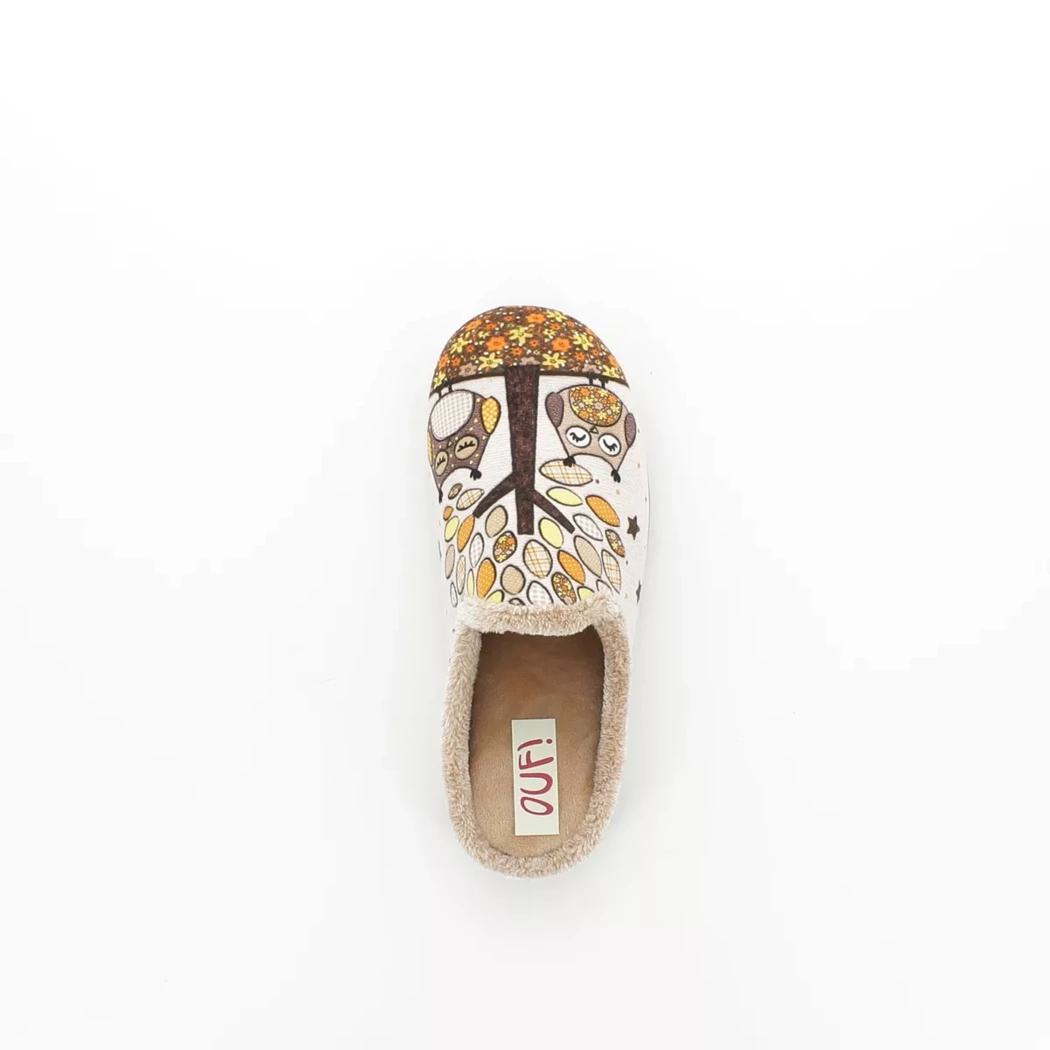 Image (6) de la chaussures OUF!... - Pantoufles et Chaussons Beige en Textile