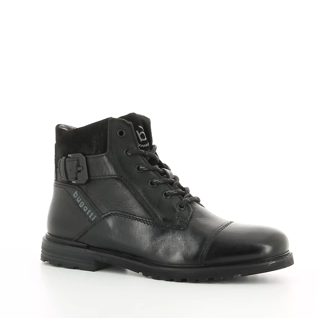 Image (1) de la chaussures Bugatti - Bottines Noir en Cuir