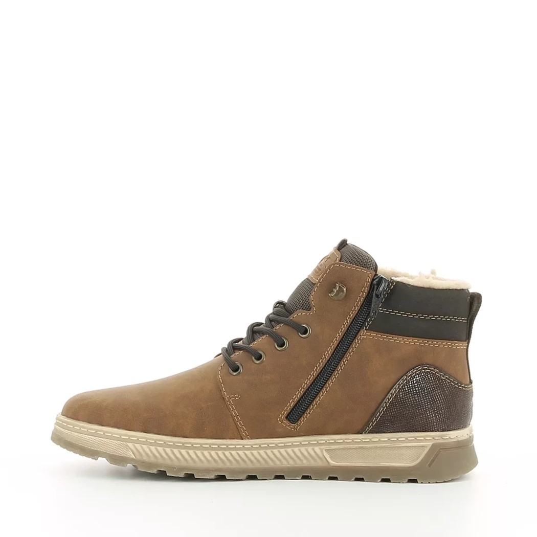 Image (4) de la chaussures Rieker - Bottines Cuir naturel / Cognac en Cuir synthétique