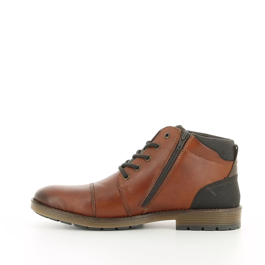 Image (4) de la chaussures Rieker - Bottines Cuir naturel / Cognac en Cuir