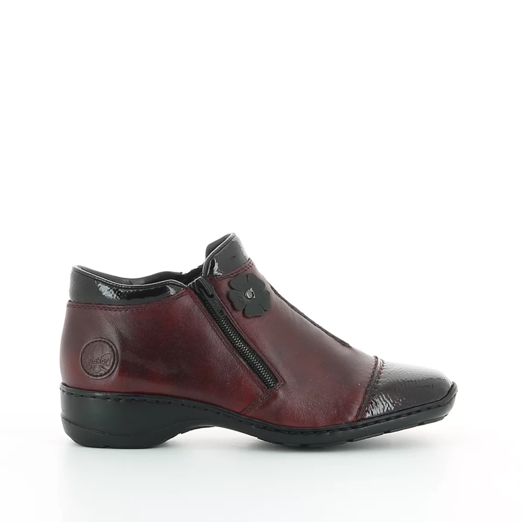 Image (2) de la chaussures Rieker - Boots Bordeaux en Cuir Image (2) de la chaussures Rieker - Boots Bordeaux en Cuir