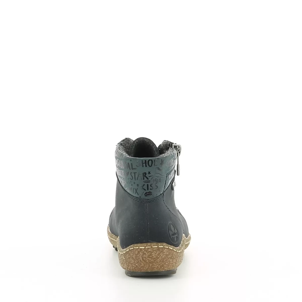 Image (3) de la chaussures Rieker - Bottines Bleu en Cuir synthétique