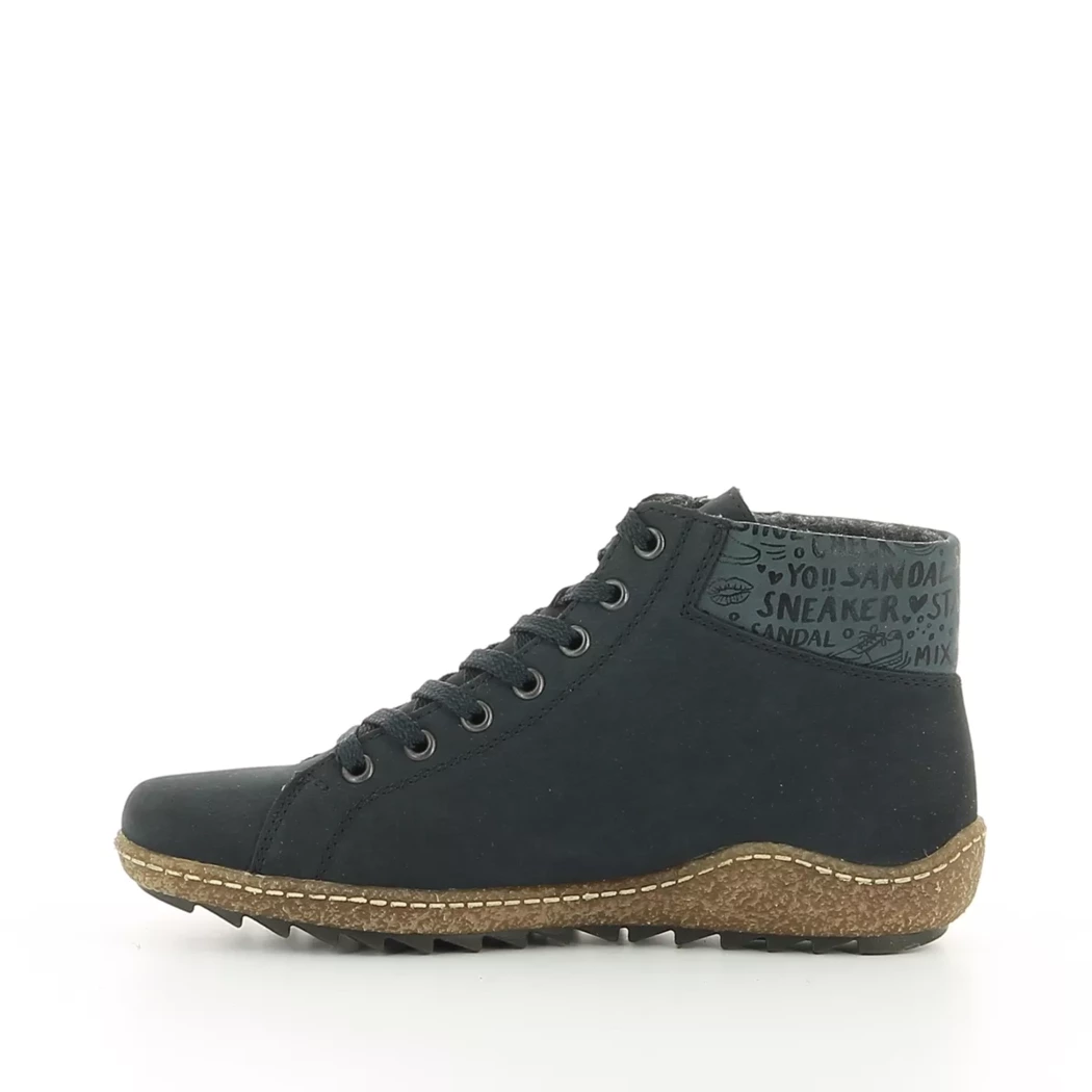 Image (4) de la chaussures Rieker - Bottines Bleu en Cuir synthétique