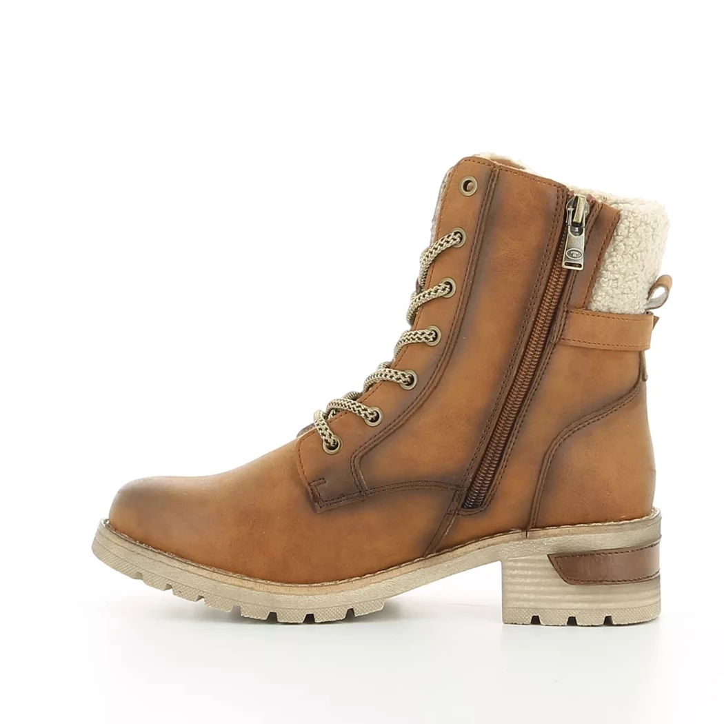Image (4) de la chaussures Tom Tailor - Bottines Cuir naturel / Cognac en Cuir synthétique Image (4) de la chaussures Tom Tailor - Bottines Cuir naturel / Cognac en Cuir synthétique
