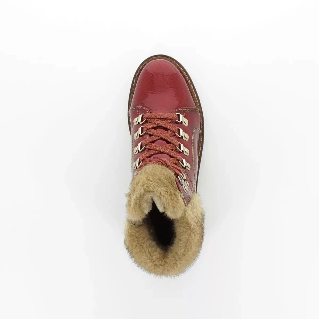 Image (6) de la chaussures Tamaris - Bottines Rouge en Cuir vernis