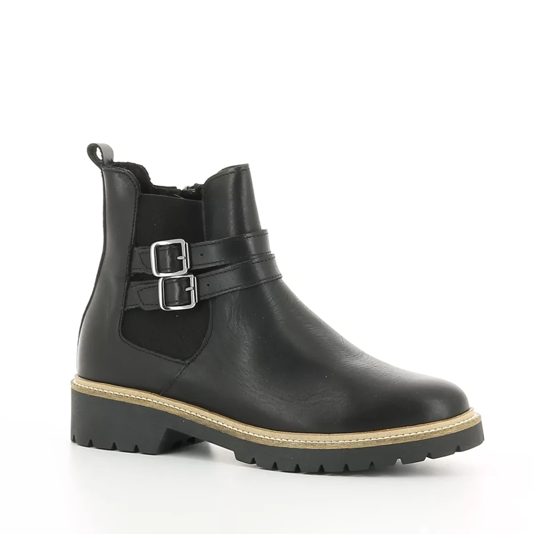 Image (1) de la chaussures Simplement B - Bottines Noir en Cuir