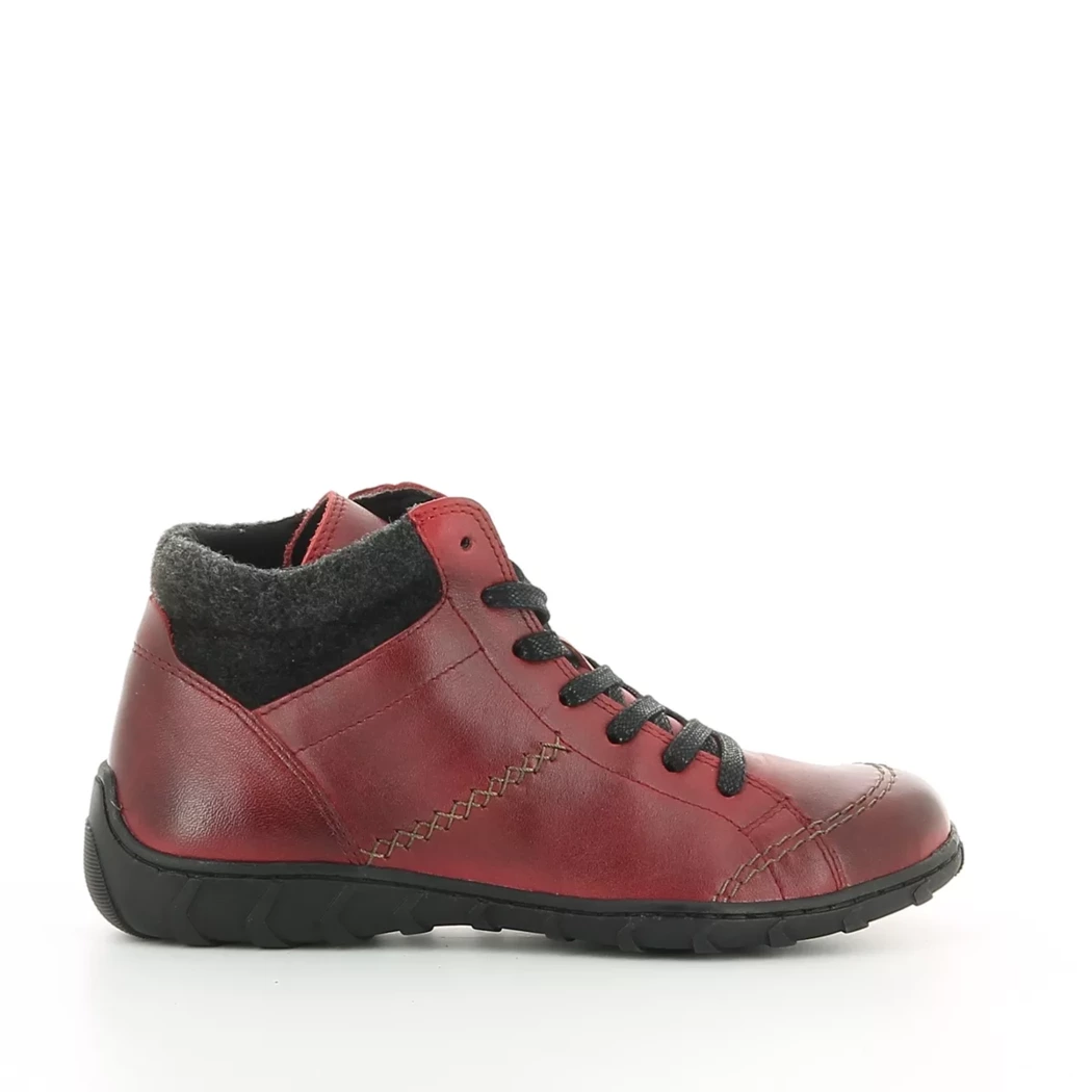 Image (2) de la chaussures Diabolo Studio - Bottines Rouge en Cuir Image (2) de la chaussures Diabolo Studio - Bottines Rouge en Cuir