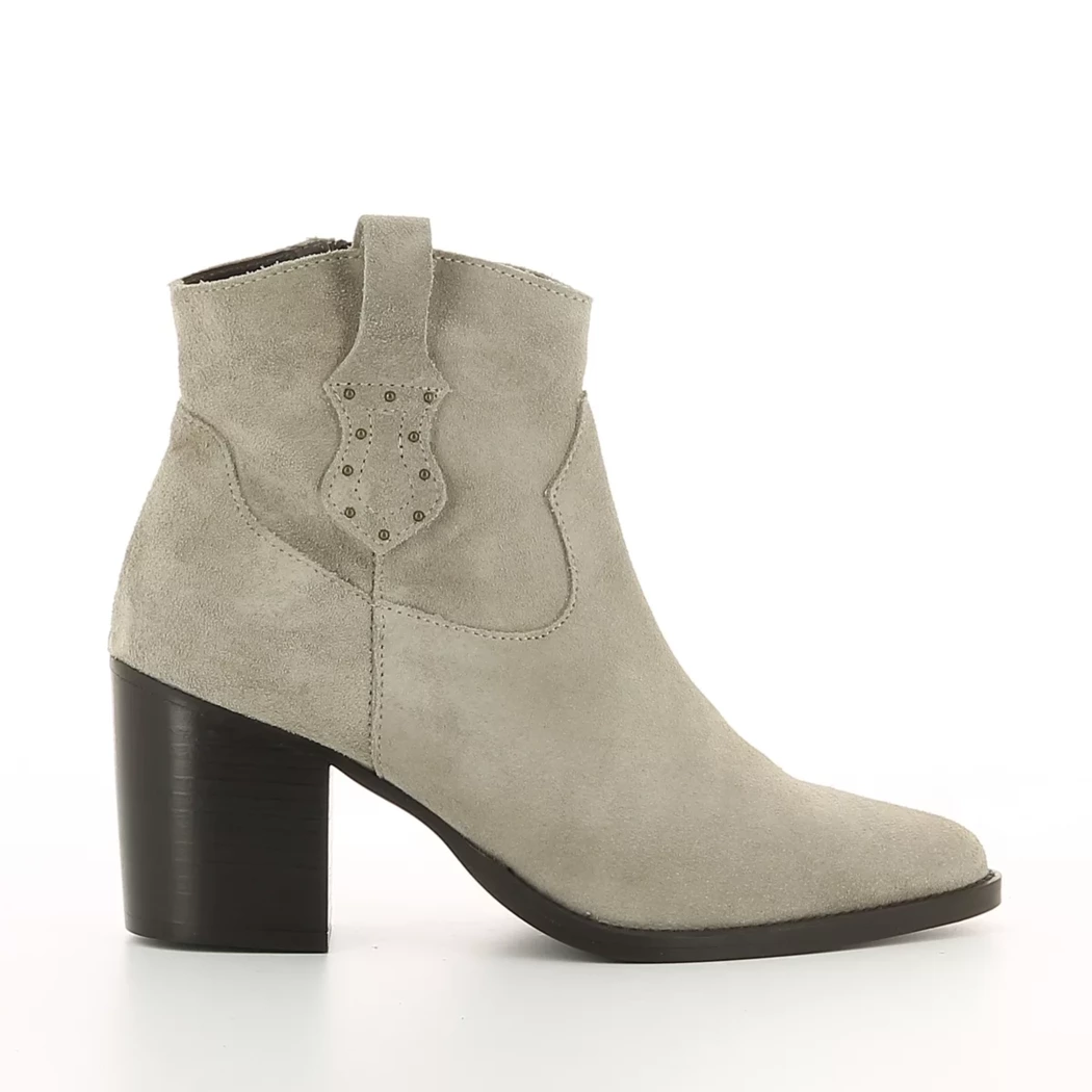 Image (2) de la chaussures Free Monday - Boots Beige en Cuir