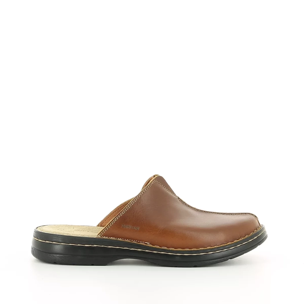 Image (2) de la chaussures Soft Land - Pantoufles et Chaussons Cuir naturel / Cognac en Cuir