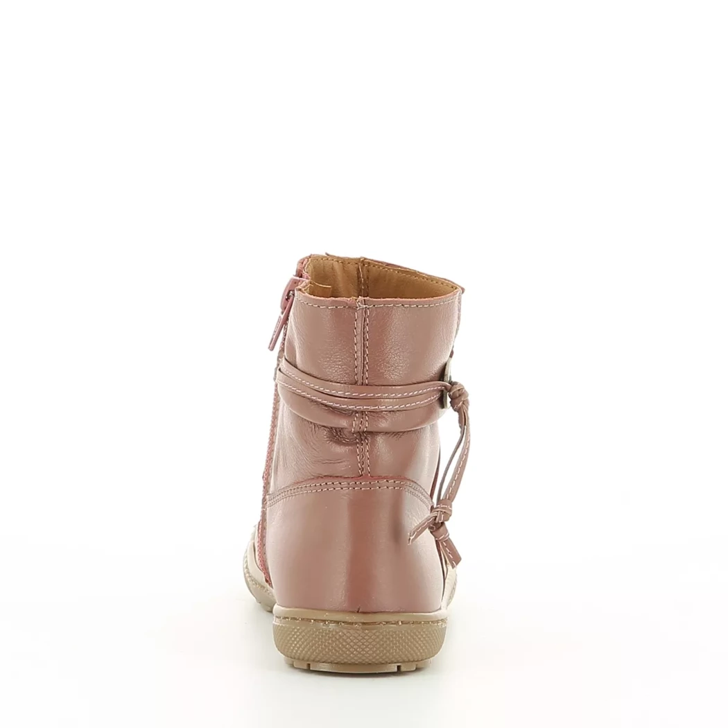 Image (3) de la chaussures Les Fees de Bengale - Boots Rose en Cuir