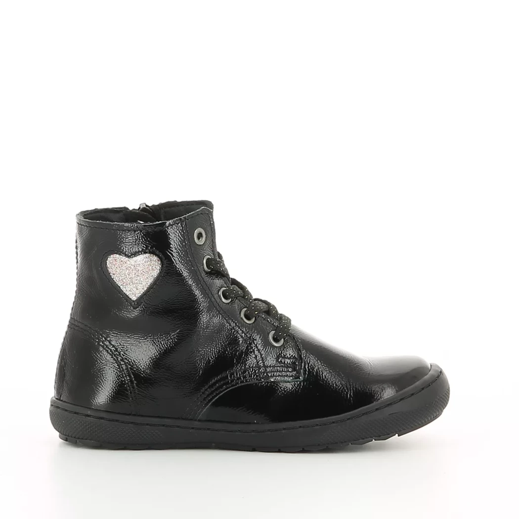 Image (2) de la chaussures Diabolo Studio - Bottines Noir en Cuir vernis