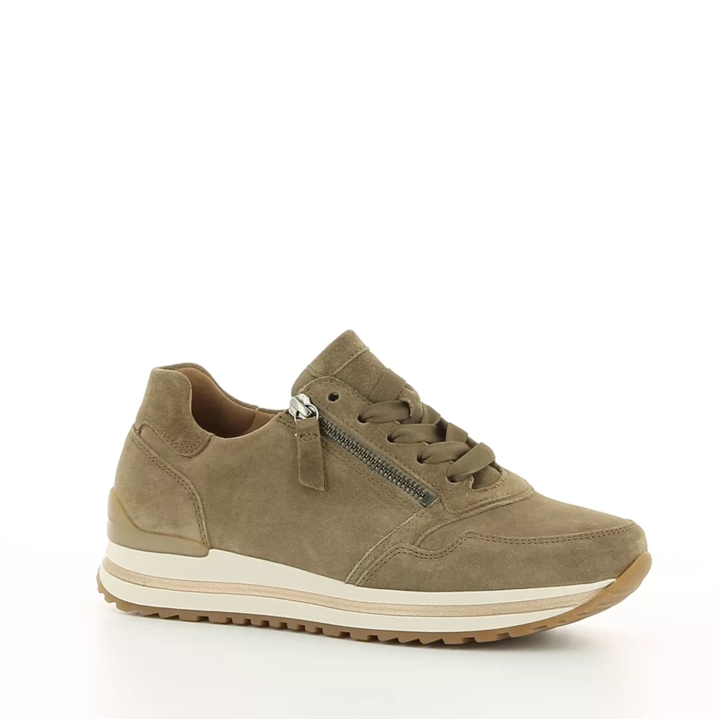 Image (1) de la chaussures Gabor - Baskets Taupe en Cuir nubuck