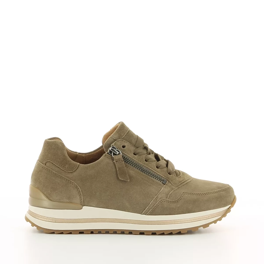 Image (2) de la chaussures Gabor - Baskets Taupe en Cuir nubuck