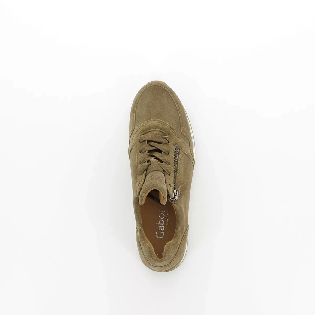 Image (6) de la chaussures Gabor - Baskets Taupe en Cuir nubuck