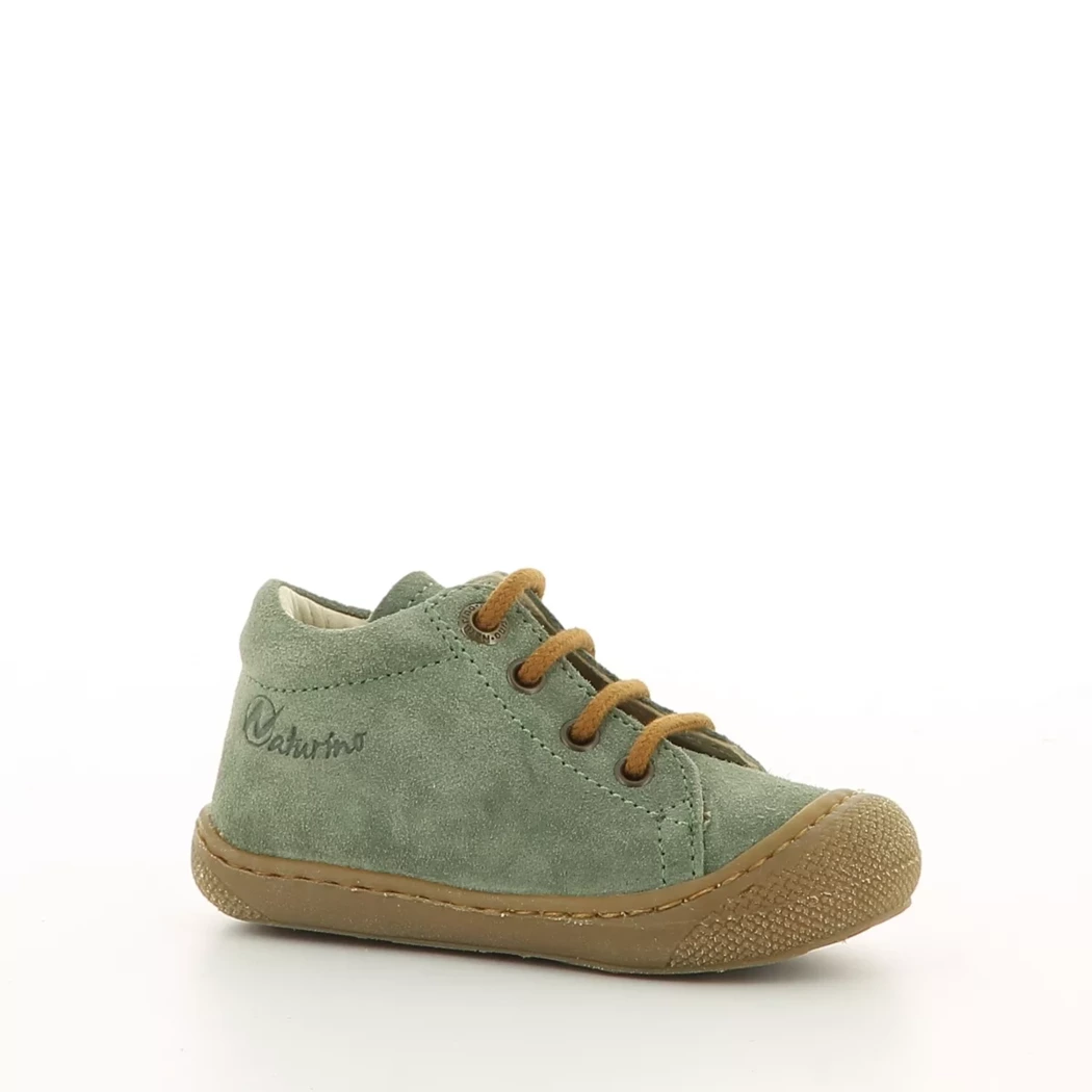 Image (1) de la chaussures Naturino - Bottines Vert en Cuir nubuck