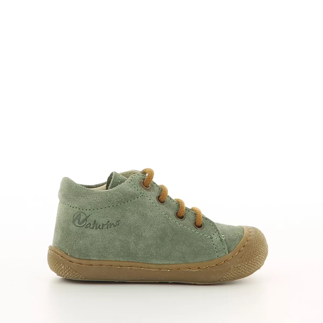 Image (2) de la chaussures Naturino - Bottines Vert en Cuir nubuck