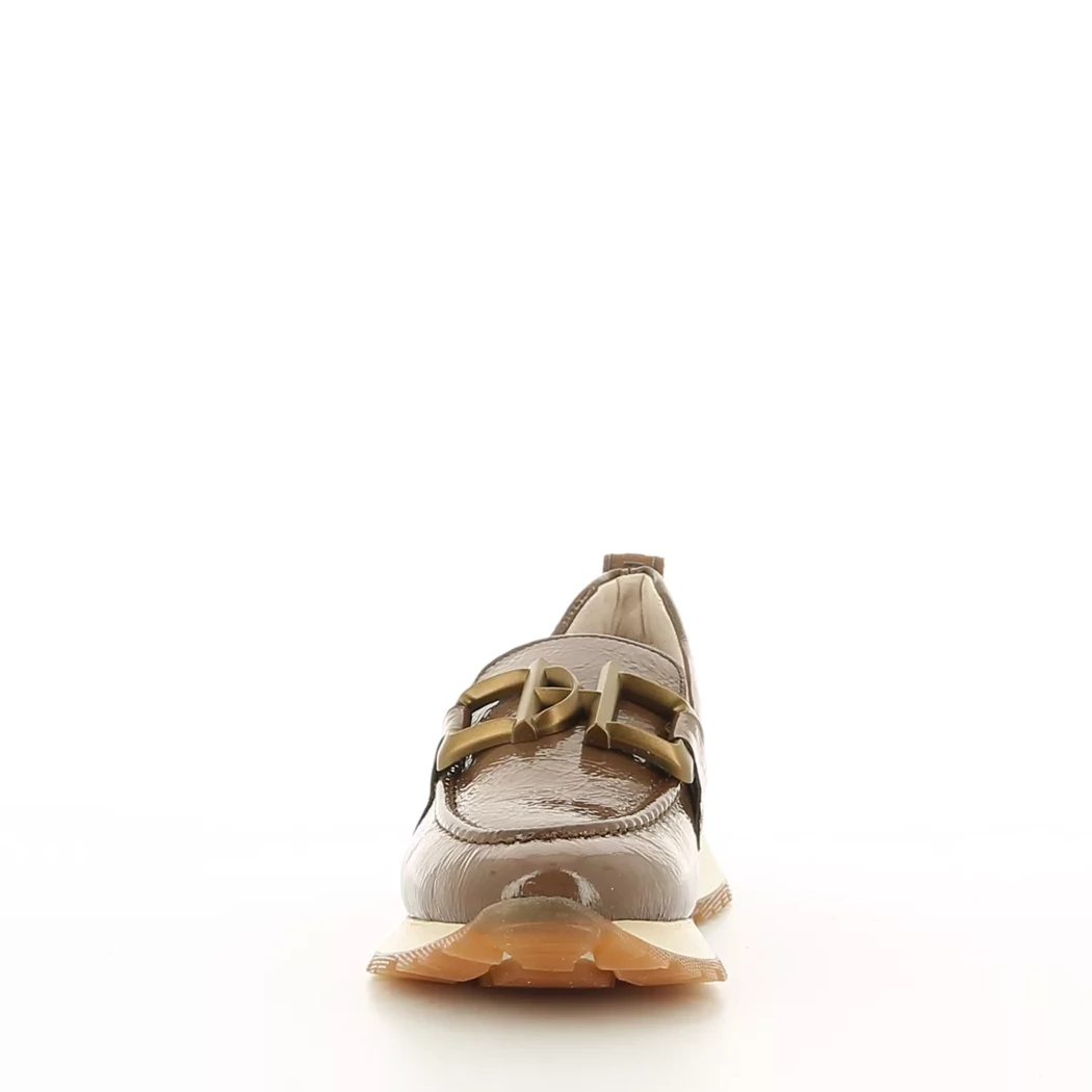 Image (5) de la chaussures Hispanitas - Mocassins Taupe en Cuir vernis