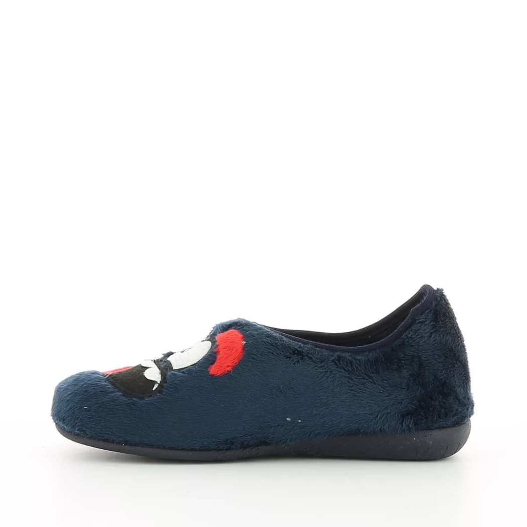 Image (4) de la chaussures Vul ladi - Pantoufles et Chaussons Bleu en Textile