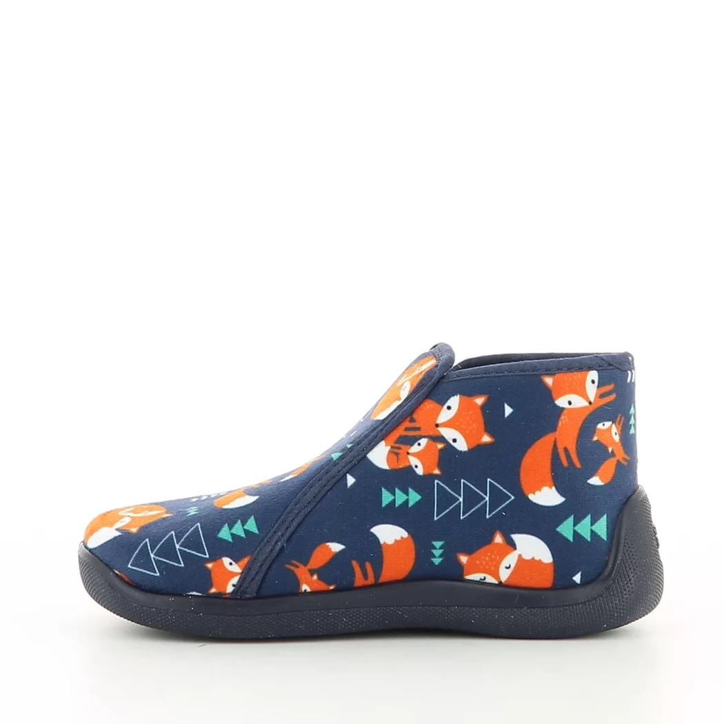 Image (4) de la chaussures Bossi - Pantoufles et Chaussons Bleu en Textile