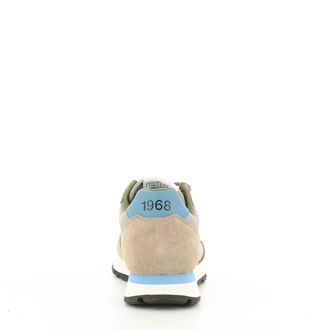 Image (3) de la chaussures Sun68 - Baskets Taupe en Cuir nubuck